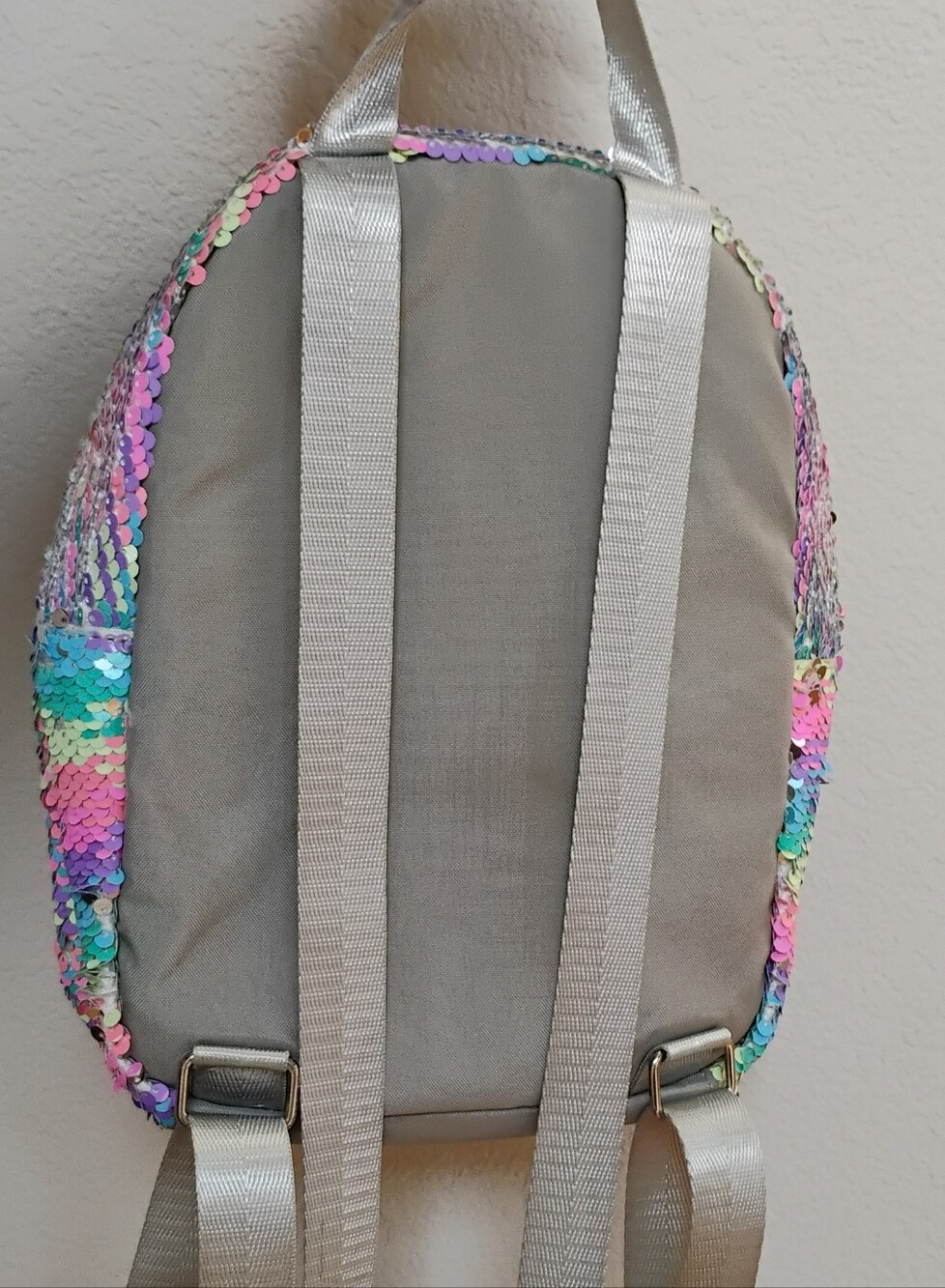 Reversible Sequin Multicolor Mini Backpack - Picture 4 of 4